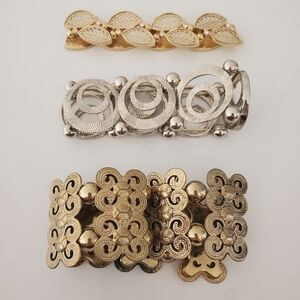 3 Vintage Boho 70s Bracelets